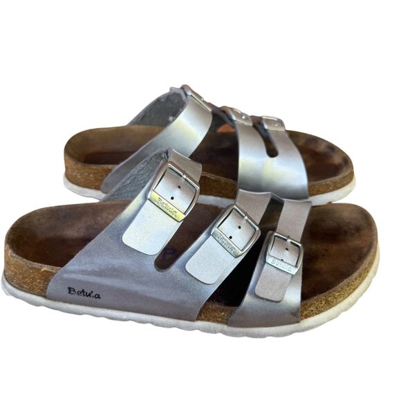 Betula by Birkenstock Leo Soft Footbed Sandal Size 38 Narrow Fit / US W7 M 5 - Picture 1 of 12